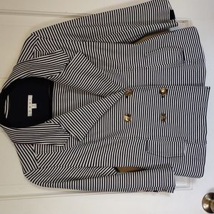 CAbi Life Jacket Navy & White Stripes Size Small